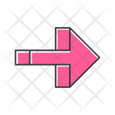 Pink Right Arrow Icon