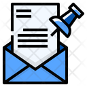 Pinned Mail Document Icon