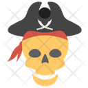 Pirate Skull Halloween Bone Pirates Icon