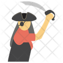Pirate Attacker Aggressor Swordsman Icon