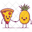 Pizza And Pineapple Icon