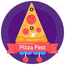 Pizza Party Pizza Fest Pizza Banner Icon