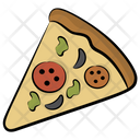Snack Pizza Slice Fast Food Icon