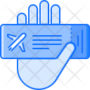 Hand Airplane Ticket Icon