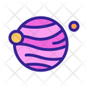 Space Planet Satellite Icon