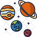 Planets Galaxy Science Icon