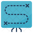 Planning Path Process Icon