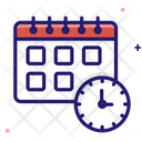 Planning Calendar Clock Icon