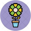 Plant Flowering Pot Icon