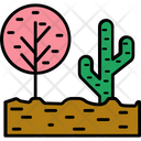Cactus Shrub Tree Desert Plant Icon