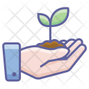 Planting Nature Finger Icon
