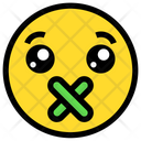 Mouth Shut Silence Icon
