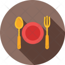 Plate Fork Knife Icon
