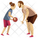 Playing Basketball Icon