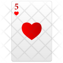 Five Red Poker Icon
