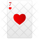 Seven Red Poker Icon