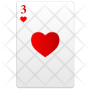 Three Red Poker Icon