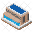Plaza Building Commercial Site Commercial Building Icon