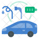 Plugin Hybrid Electric Vehicle Car Vehicle Icon
