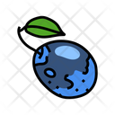 Plum Blue Leaf Icon