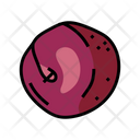 Plum Burgundy Fruit Icon