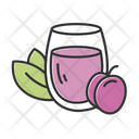 Plum Juice Color Icon