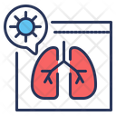 Pneumonia Lungs Coronavirus Fluorography Icon
