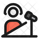 Podcast Microphone Talking Icon