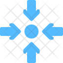 Pointing Center Arrows Icon