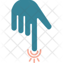 Pointing Down Gesture Hand Icon