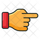 Poke Button Hand Gesture Icon