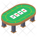 Poker Table Playing Cards Indoor Game Icon
