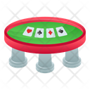 Casino Table Poker Table Card Game Icon