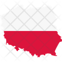 Poland  flag map Icon