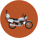 Police Bike Motorbike Icon