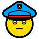 Police Emoji Icon - Download in Colored Outline Style