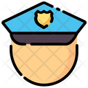 Police Hat Law Cap Icon