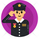 Police Officer Policeman Patrolman Icon