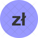 Polish Zloty Currency Icon