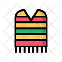 Poncho Mexican Clothing Clothes Icon