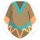 Poncho Western Traditional Icon