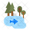 Pond Lake Lagoon Icon