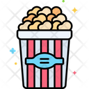 Popcorn Popcorn Bowl Snack Icon