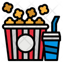 Popcorn And Drink Icon