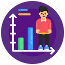 Man Growth Personal Growth Growth Chart Icon