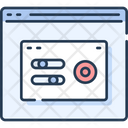 Website Wireframe Popup Structure Structure Icon