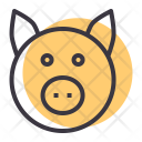 Pork Pig Livestock Icon