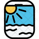 Porthole Airplane Beach Icon