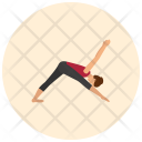 Extended Triangle Yoga Icon