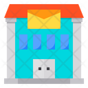 Post Office Mail Building Icon